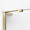 NEW TRENDY Kabina prysznicowa NESTA LIGHT GOLD WALK-IN U 70x200 szkło czyste 8mm Active Shield 2.0 - WSPORNIK KĄTOWY K-1730-WL